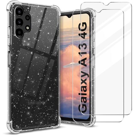 COQUE EN SILICONE POUR SAMSUNG GALAXY A13 BRILLANT 2X VERRE TREMPÉ (1/5)