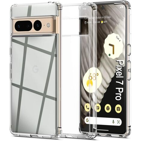 COQUE DE TÉLÉPHONE GOOGLE PIXEL 7 PRO TRANSPARENTE (1/5)