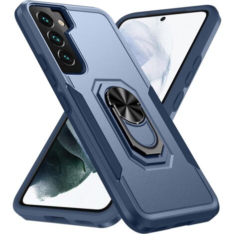 COQUE POUR SAMSUNG GALAXY S22 BLEU AVEC SUPPORT (1/5)