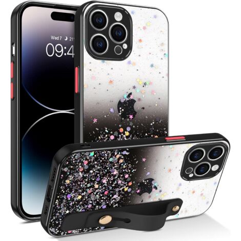 COQUE EN SILICONE PAILLETTES POUR APPLE IPHONE 14 PRO MAX + SUPPORT A2894 (1/5)
