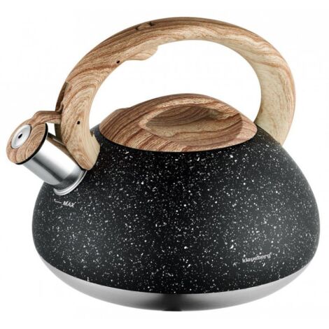 KLAUSBERG KB-7282 BOUILLOIRE SIFFLANTE EN BOIS DE GRANIT 2,7 L (1/5)
