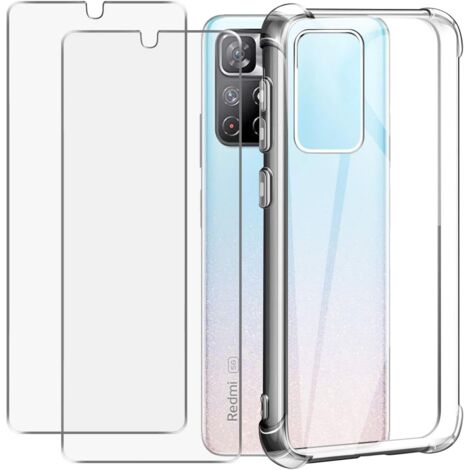 COQUE DE TÉLÉPHONE REDMI NOTE 11 TRANSPARENTE + 2X VERRES (1/5)
