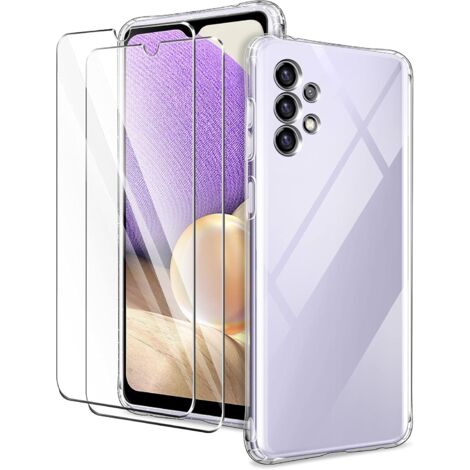 COQUE POUR SAMSUNG GALAXY A32 5G COQUE SILICONE TRANSPARENTE + 2X VERRE TREMPÉ (1/5)