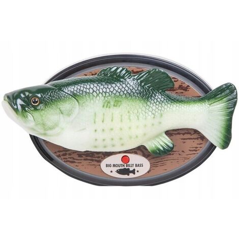 Poisson chanteur Billy Bass Cadeau pour pêcheur Trophée Carpe Poisson dansant