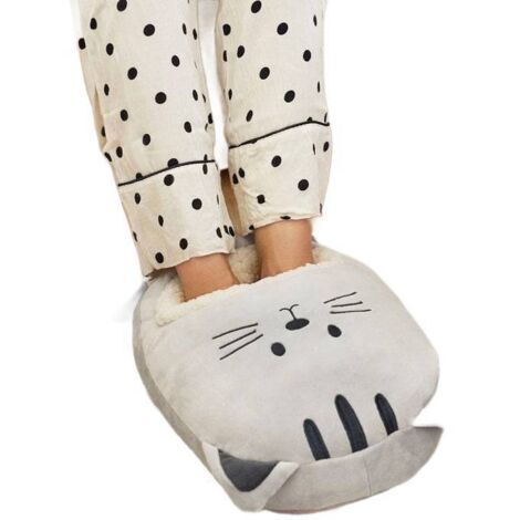 CHAUFFE-PIEDS CHAT EN PELUCHE GRAND CHAT POUR LES AMOUREUX DES CHATS (1/5)