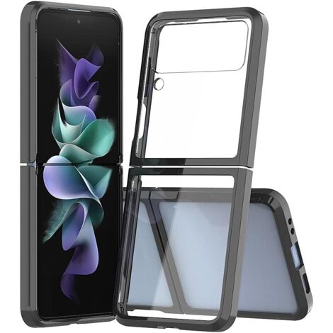 ÉTUI NOIR POUR SAMSUNG GALAXY Z FLIP 4 PLIABLE + COQUE SM-F721B (1/5)