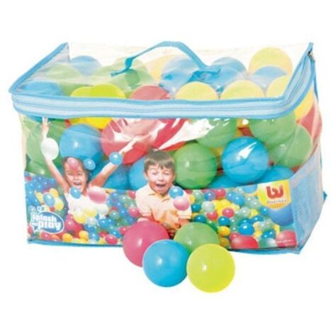 Sac de piscine de 100 balles en plastique 5,8 cm pour enfants +3 ans