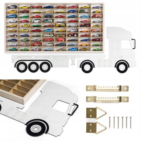 ÉTAGÈRE POUR VOITURES HOT WHEELS 80 PLACES POUR VOITURES ORGANISATEUR CAMION (1/5)