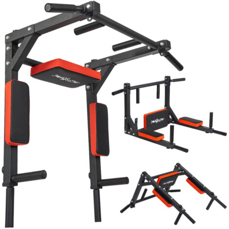 Mophorn Barre De Traction Murale Multifonctionnelle Fabriquee En Acier Robuste Supporte Jusqua 200 Kg Station Dentrainement Avec Accessoires Pour Tractions Laterales Ideale Pour Salle De Sport 92872651