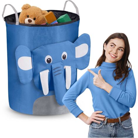 Panier à jouets Nukido - éléphant bleu (1/5)