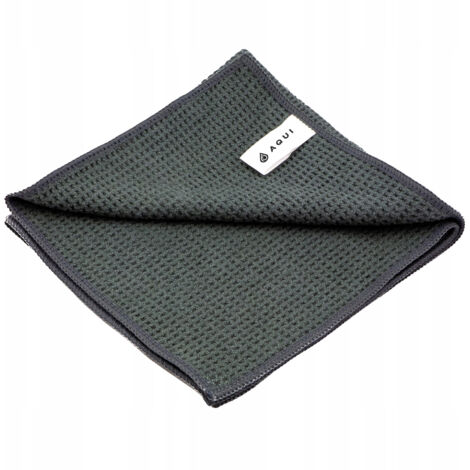SERVIETTE EN MICROFIBRE GAUFRÉ 40x40cm POUR NETTOYER LES MIROIRS ET LES LUNETTES SANS RAYURES (1/2)