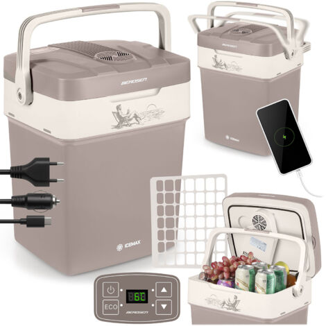 Réfrigérateur Berdsen Icemax 29 litres, mode ECO - gris foncé