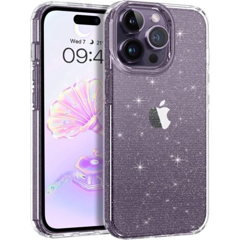 COQUE POUR APPLE IPHONE 14 PRO MAX ARRIÈRE TRANSPARENT ET BRILLANT (1/5)