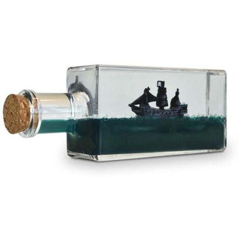Bateau dans une bouteille Pirate Insubmersible CADEAU POUR MARIN Marin (1/4)
