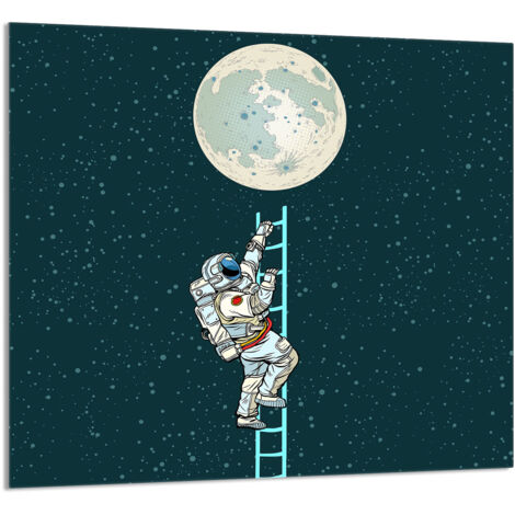 PANNEAU DE VERRE POUR CUISINE 65x60 Lune (1/5)