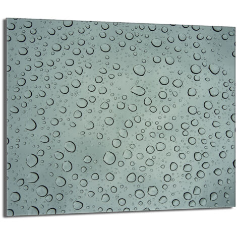 Plaque de protection en verre pour poêle 60x52 Krople (1/5)