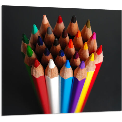 PANNEAU DE VERRE POUR CUISINE 65x60 Coloré (1/5)