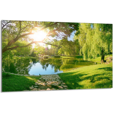 Plaque de protection en verre pour le poêle 80x52 Voir (1/5)