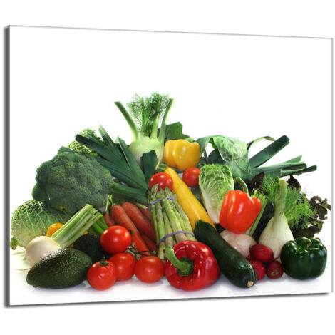 Plaque de protection en verre pour la cuisinière 60x52 Légumes (1/5)