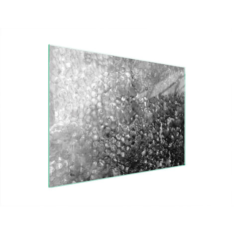 PLAQUE DE PROTECTION EN VERRE POUR POÊLE 70x52 GOUTTES (1/5)