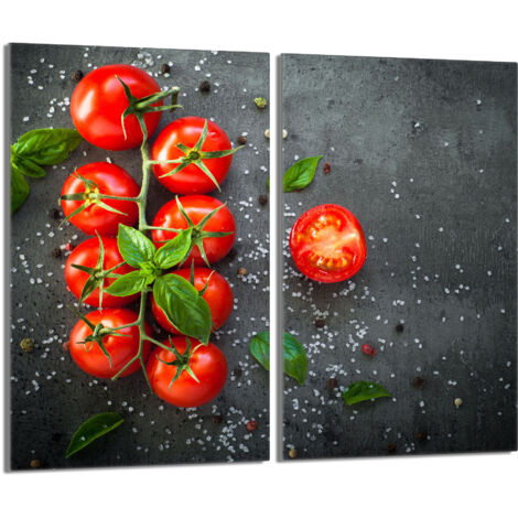 Protection de cuisinière en verre 2x30x52 Tomates (1/5)