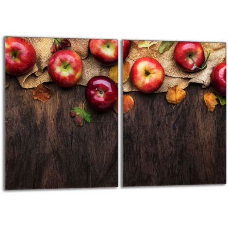 Plaque de protection en verre pour le poêle 2x40x52 Pommes (1/5)