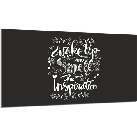 Plaque de protection en verre pour poêle 90x52 Noir (1/5)