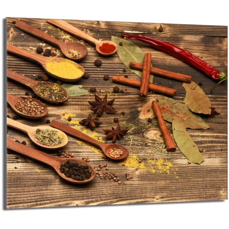 Planche De Cuisine En Verre Tulup 60x52 – Épices Colorées Design Moderne