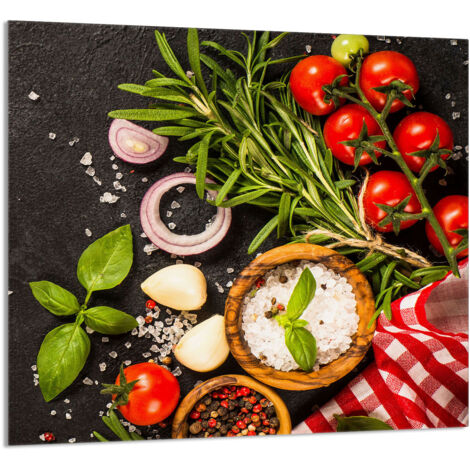 PANNEAU DE VERRE POUR CUISINE 65x60 Food (1/5)