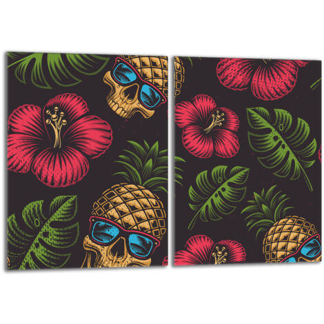 Protection de plaque de cuisson en verre 2x40x52 Ananas (1/5)