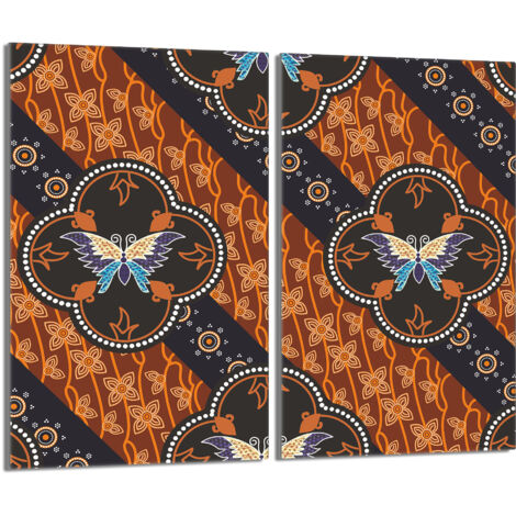 Plaque de protection en verre pour poêle 2x30x52 Butterfly (1/5)