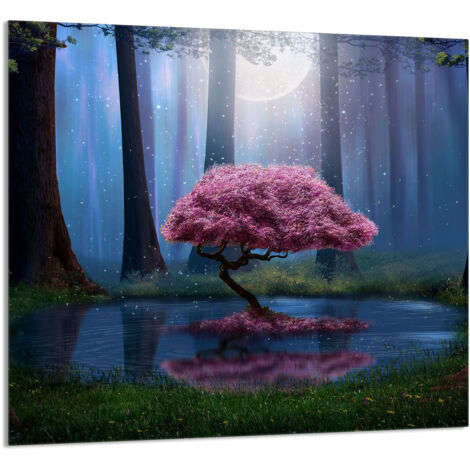 PANNEAU DE VERRE POUR CUISINE 65x60 Arbre (1/5)