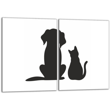 Plaque de protection en verre pour le poêle 2x40x52 Animaux (1/5)