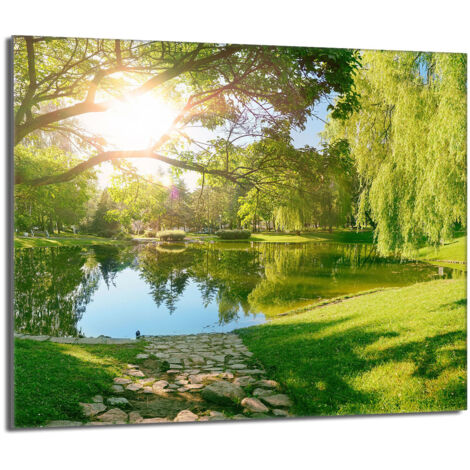 Plaque de protection en verre pour le poêle 60x52 Voir (1/5)
