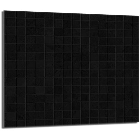 Plaque de protection en verre pour poêle 60x52 Noir (1/5)