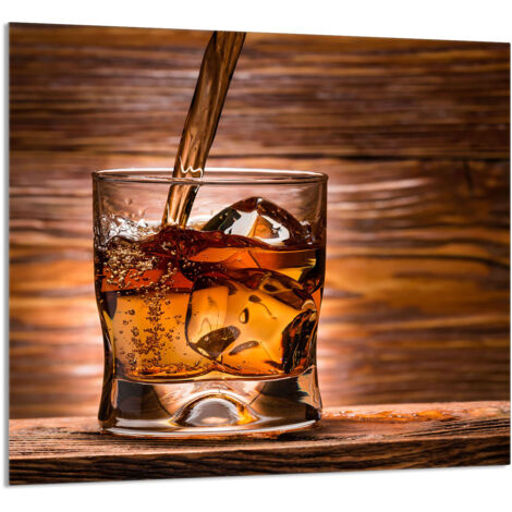 PANNEAU DE VERRE POUR CUISINE 65x60 Whisky (1/5)