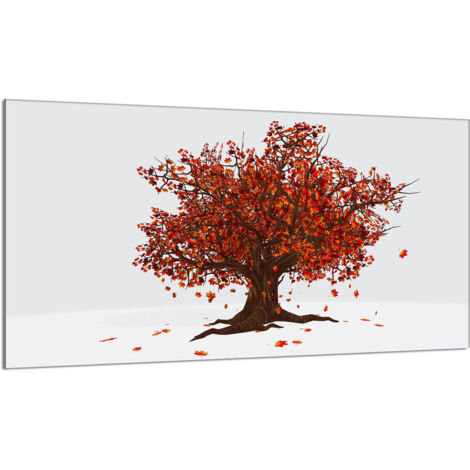 Plaque de protection de poêle en verre 90x52 Tree (1/5)