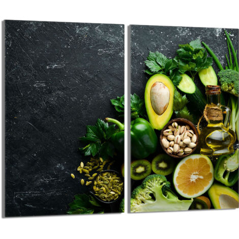 Protection de plaque de cuisson en verre 2x30x52 Avocat (1/5)