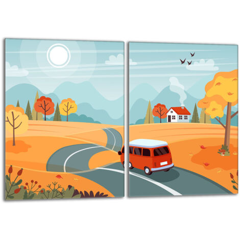 Plaque de protection en verre pour le poêle 2x40x52 Auto (1/5)
