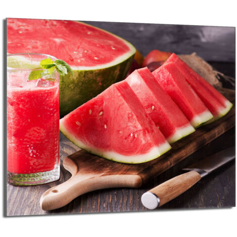 Planche De Cuisine En Verre Tulup 60x52 Cm – Motif Fruits, Multicolore