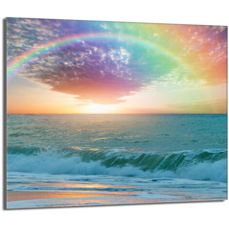 Plaque de protection en verre pour le poêle 60x52 Mer (1/5)