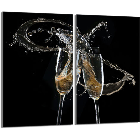 Plaque de protection en verre pour poêle 2x30x52 Wine (1/5)
