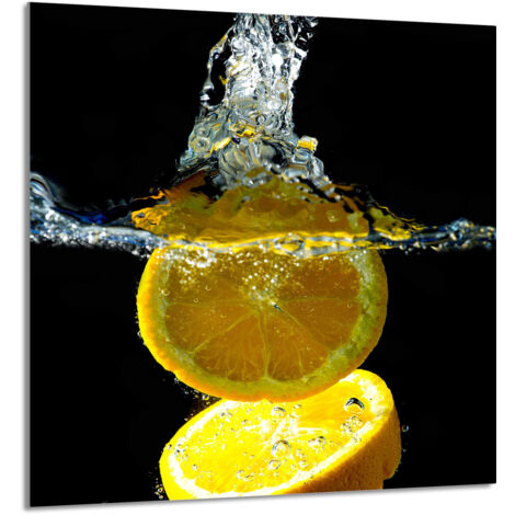 PANNEAU DE VERRE POUR CUISINE 60x65 Citron (1/5)