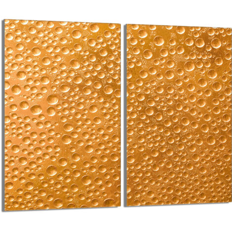 Plaque de protection en verre pour le poêle 2x30x52 Gouttes (1/5)