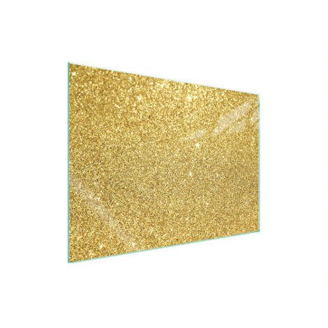 PLAQUE DE PROTECTION EN VERRE POUR POÊLE 70x52 OR (1/5)