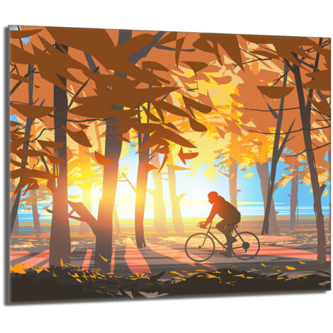 Plaque de protection en verre pour poêle 60x52 Las (1/5)