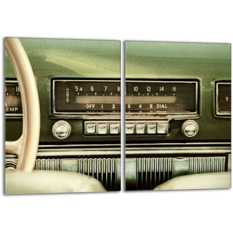 Plaque de protection en verre pour le poêle 2x40x52 Radio (1/5)