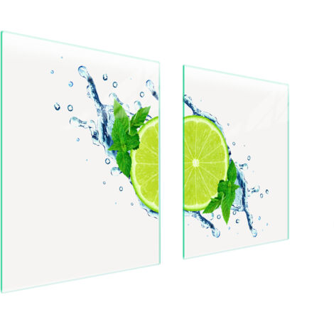 PLAQUE DE PROTECTION EN VERRE POUR POÊLE 85x52 LIME (1/5)