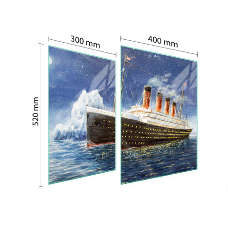 PLAQUE DE PROTECTION EN VERRE POUR POÊLE 70x52 TITANIC (1/5)