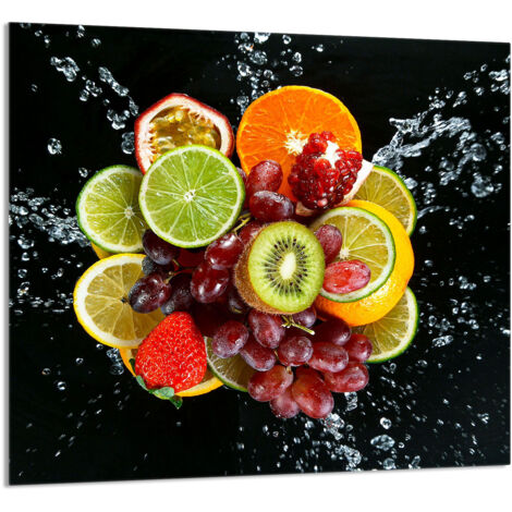 PANNEAU DE VERRE POUR CUISINE 65x60 Fruits (1/5)